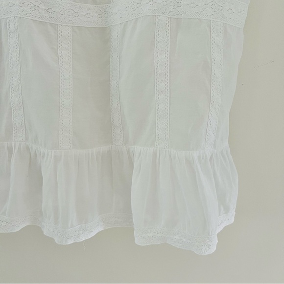 Zadig & Voltaire white cotton voile Teacup lace size Small - Picture 3 of 12